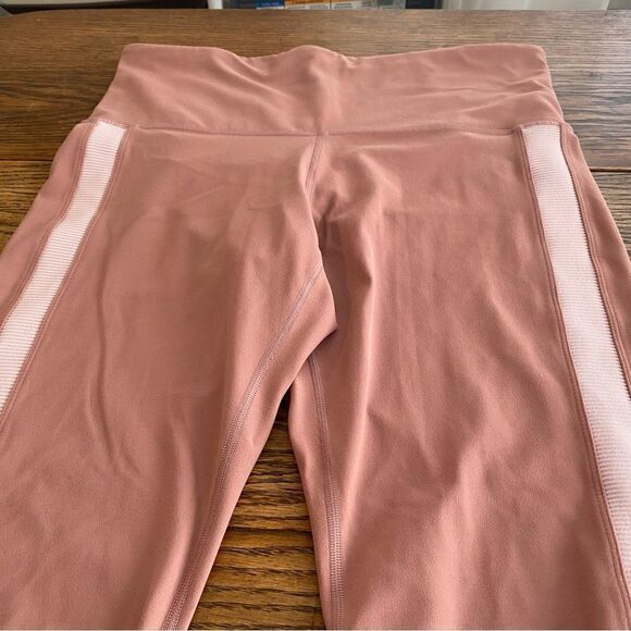 Athleta Elation Rib Trim 7/8 Tight‎ Legging Pink Women's 1X - Picture 3 of 10